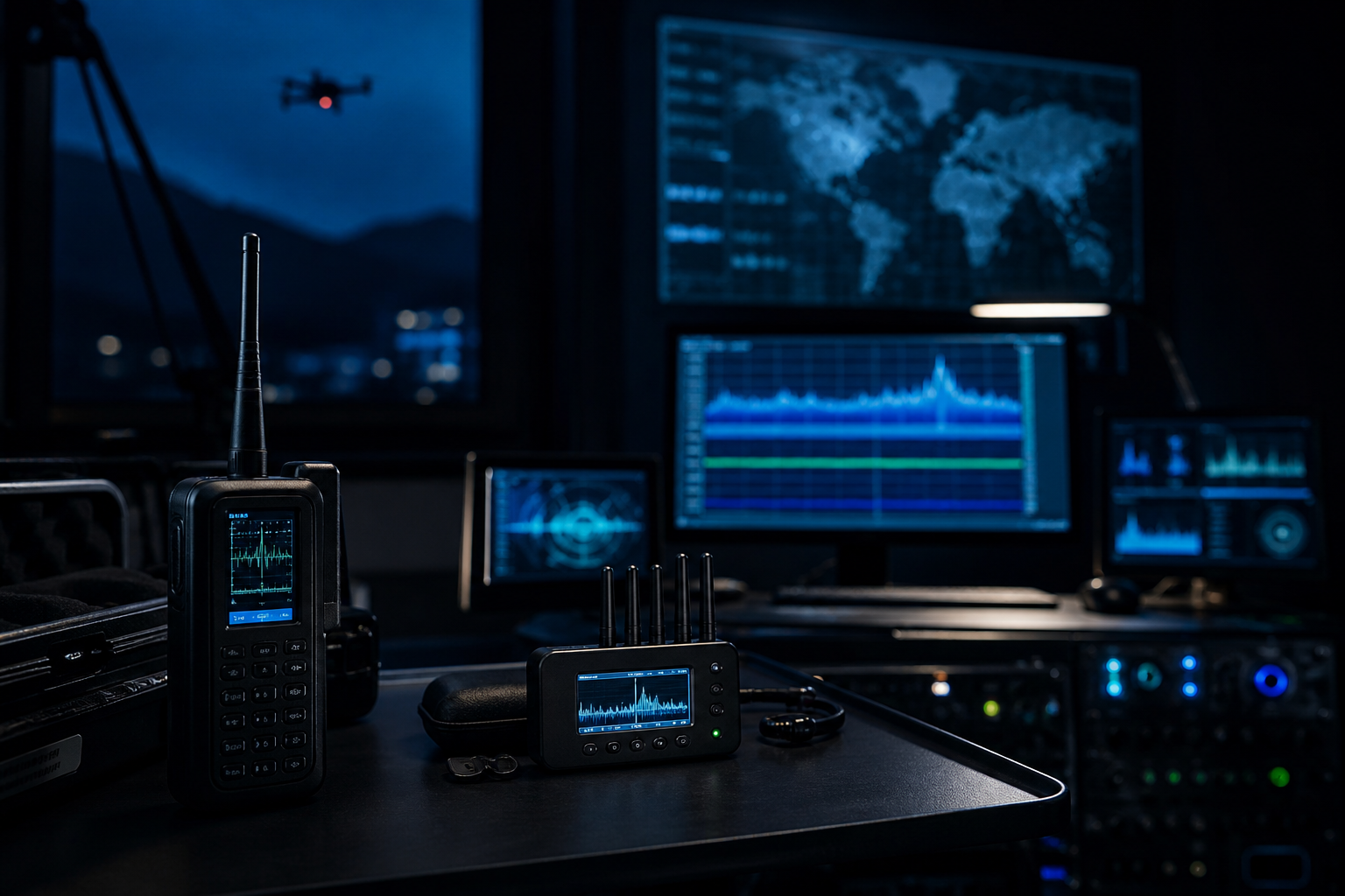 Sécurité électronique et contre-mesures anti-drone pour le transport